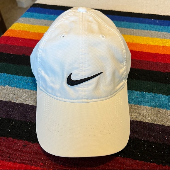 Nike Accessories Nike Legacy9 Adjustable Dri Fit White Hat Poshmark